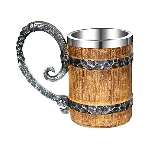 Viking Drinkin Wood And Horn Mug