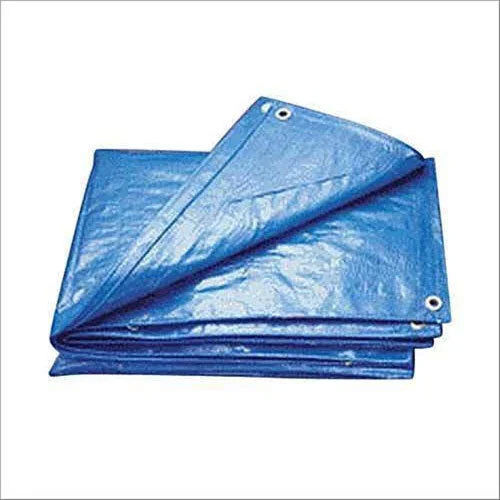 Waterproof HDPE Tarpaulin - 12ft x 6ft, Blue Polyethylene Bundle | Commercial Use, PE Laminated, Plain Style