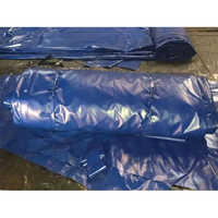 Nylon Waterproof Tarpaulin - Pvc Material, Custom Size, Blue Color, 450 To 1000 Gsm Thickness, Uv & Tear Resistant, Flame Resistant Features