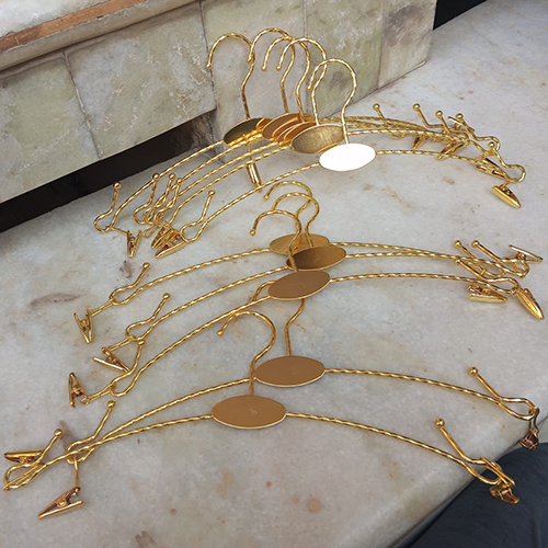 Gold Chrome Clip Hangers
