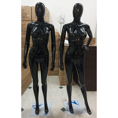 Female Black Glossy Mannequins - Age Group: Adults