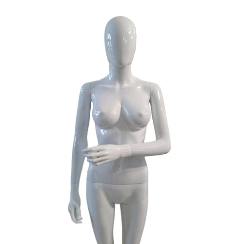 Female White Glossy Mannequin For Saree Pose