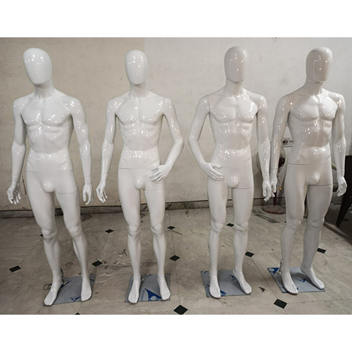 Male White Glossy Mannequin