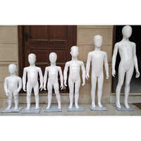 White Glossy Kids Mannequins - Age Group: Children