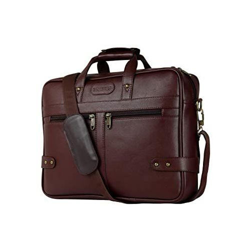 Leather Office Executive Bag - Color: Brown