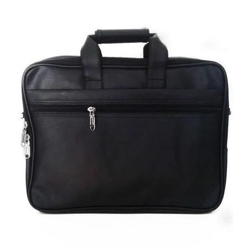 Rexine Laptop Bag - Color: Black