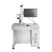 Laser Marking Machine - Metal, Plastic, Wood, Glass Compatibility | Automatic Operation, 1-year Warranty, Sleek White Design