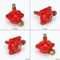 Lpg Adjustable Gas Regulator - Brass, Plastic & Aluminum | Standard Size, Precise Flow Control