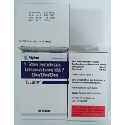 Telura Tenofovir Disoproxil Fumarate Tablet - Expiration Date: 24 Months