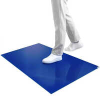 Cleanroom Sticky Mat - Polypropylene, 24x36 Inches, Blue | Sticky Surface For Dirt And Dust Removal, Easy Installation