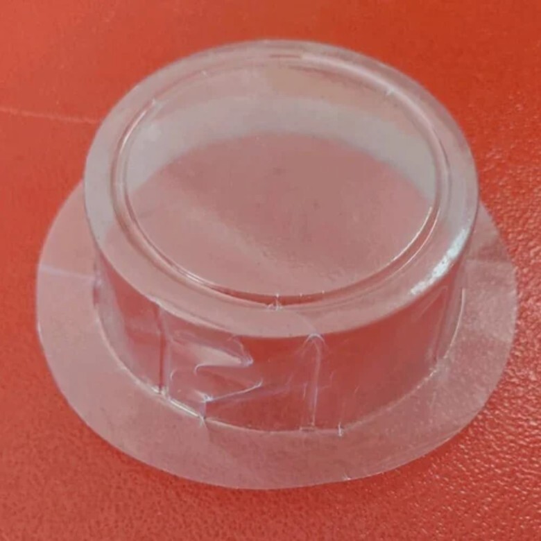 Round Scrubber Packaging Blister - Color: Transparent