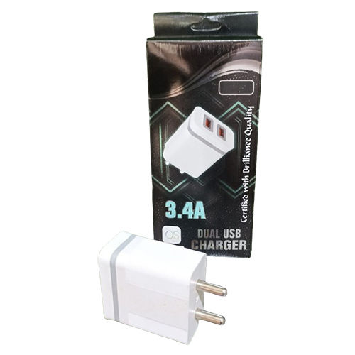 3.5 Amp Double Usb Charger - Body Material: Plastic