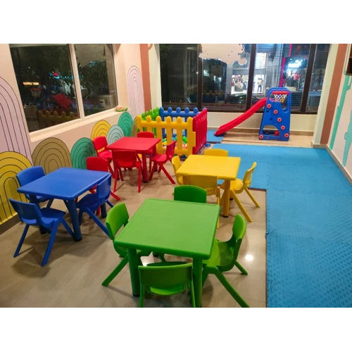 Plastic Play School Furniture - Color: Multicolor