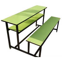 Wooden Secondary School Bench - Color: Green