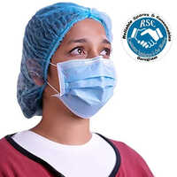 Disposable Surgical Cap - Blue, 16 Inch | Single-Use Face Mask for Infection Control