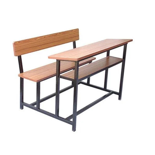 Wooden School Bench