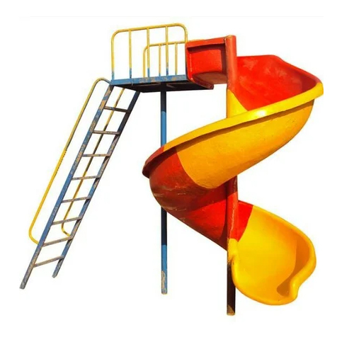 FRP Playground Spiral Slide