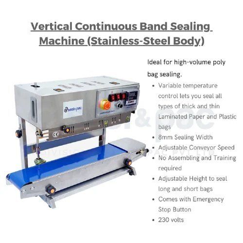 Automatic Sealing Machine - Color: Silver