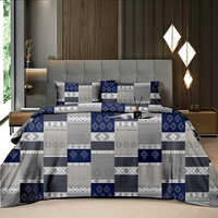Comfort Cotton Double Bed Sheet - Color: Multicolor