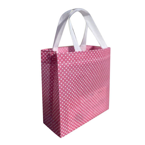 Polka Dot Printed Loop Handle Non Woven Bag