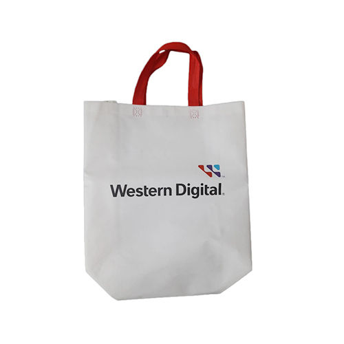 White Promotional Carry Bag - Color: Multicolor