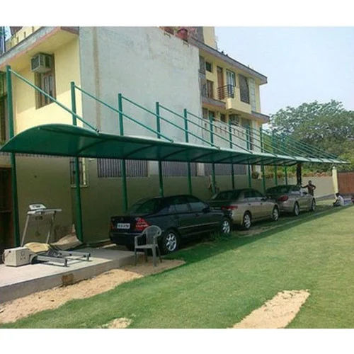 Car Parking Roofing Shed - Color: Green