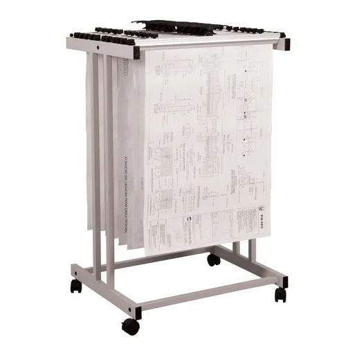 Aluminium Drawing Hanger Trolley - Height: 3.5 Foot (Ft)