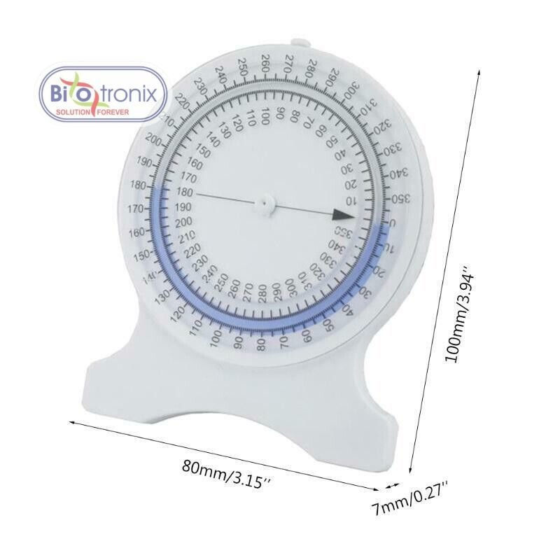 Bubble Inclinometer for Comprehensive ROM Testing Physiotherapy Rehabilitation PHD Students