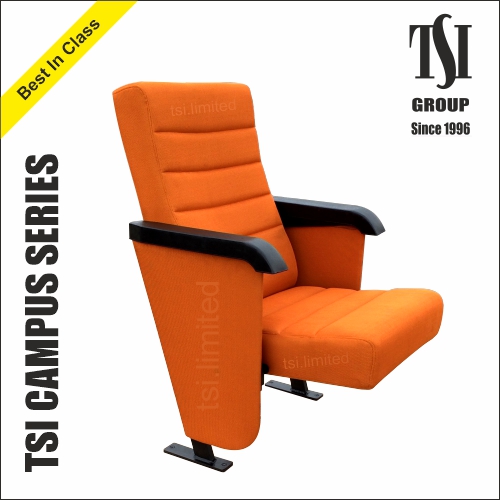 Auto Tip Up Auditorium Chair - Color: Customizable Upholstery Choices