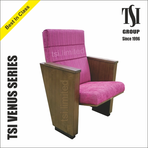 Auditorium Seating with Foldable Writing Pad