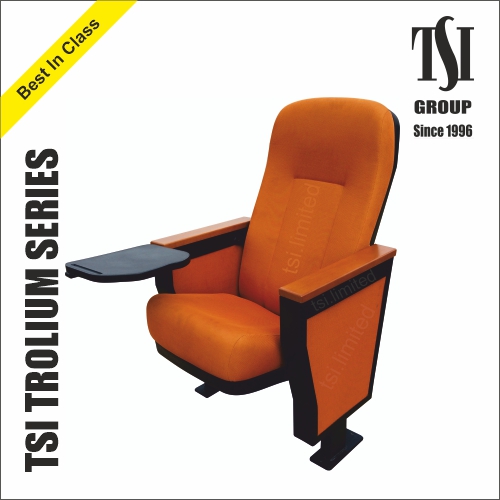 Auditorium Chair With Writing Pad - Color: Customize As Per Requirement