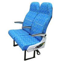 Fixed Bus Seat Aura - Color: White Blue