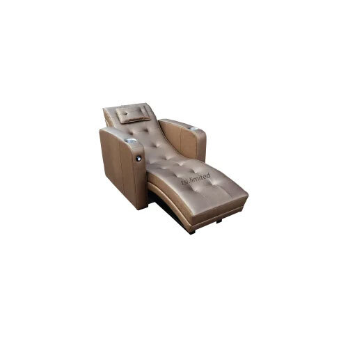 Modern Indian Style Lounger with Cup Holder - Golden Finish