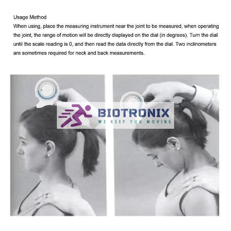 Physical Therapy Professional Easy To Read Range Of Motion Test ROM Rehabilitation Inclinometer