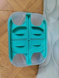 4 part square container