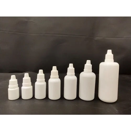 Plastic Eye Drop Bottle - Color: White