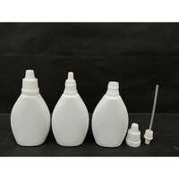 Plastic Nasal Spray Bottles - Plastic Material, Round Shape, White Color | Dropper Sealing Type For Easy Dispensing