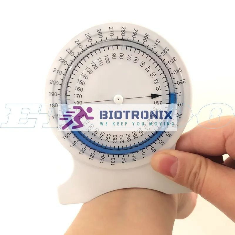 Plastic 360 Degree Physiotherapy Biotronix Bubble Inclinometer, Size: Compact, Packaging Type: Box