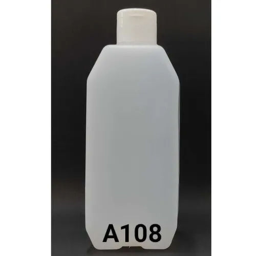 500Ml Square Taper Bottle With Flip Top Cap - Color: White