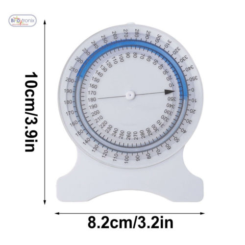 Bubble Inclinometer Physiotherapy Goniometer Measuring Tool Portable Joint Angle Measuring