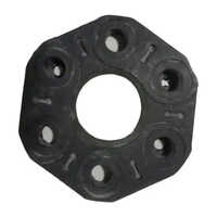 Polish Machine Rubber Coupling - Natural Rubber, Rigid Hardness, Hexagonal Style, Black Color | High Quality, 150 Megapascals Tensile Strength, Shock Absorption, Vibration Reduction