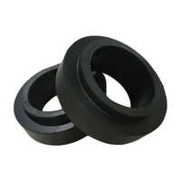 Impact Idler Roller Rubber Ring - Natural Rubber, Round Style, Black Color, Rigid Hardness | Impact Absorbing For Industrial Conveyor Systems