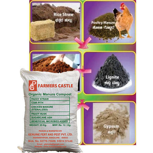 Organic Manure Compost - Color: Brown