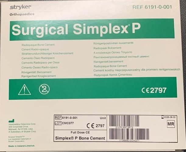 Stryker Simplex Bone Cement