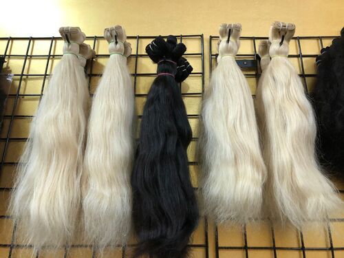 100% NATURAL INDIAN HUMAN HAIR RAW TEMPLE WEFT HAIR EXTENSION HUMAN HAIR SUPPLIER INDIA