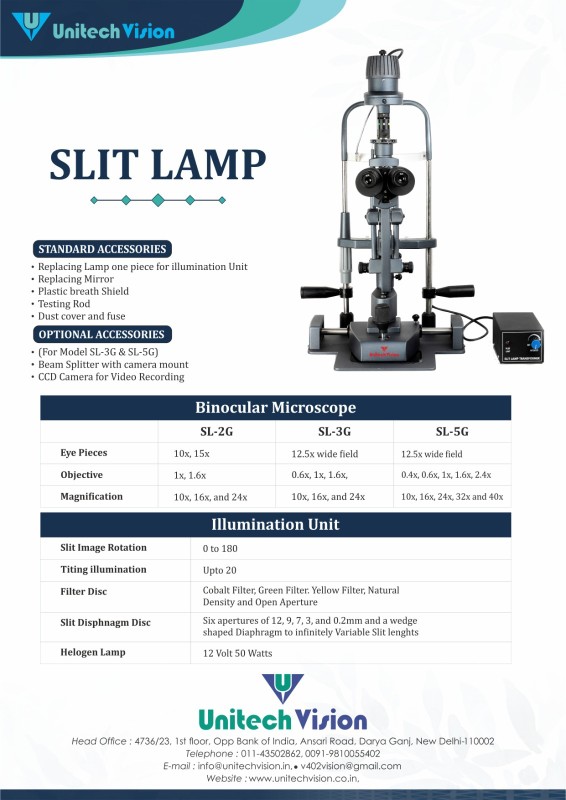 3 Step Slit Lamp - Feature: Good Quality