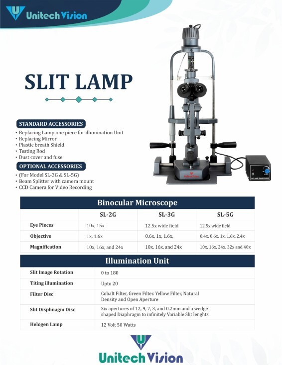 3 Step Slit Lamp - Feature: Good Quality