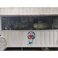 Ms Portable Kitchen Stall Cabin - Color: White