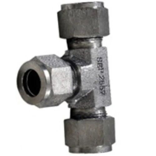 Tube Fitting Od Equal Tee - Color: Silver