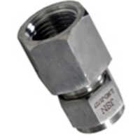 Female Connector Tube Fittings - Stainless Steel, 6/12mm And 1/4'', 1/2'' Sizes | Round Shape, Durable, Leak-proof Design For Pneumatic And Hydraulic Systems